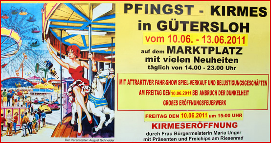 Fotos Bilder Pfingstkirmes in G&uuml;tersloh 2011