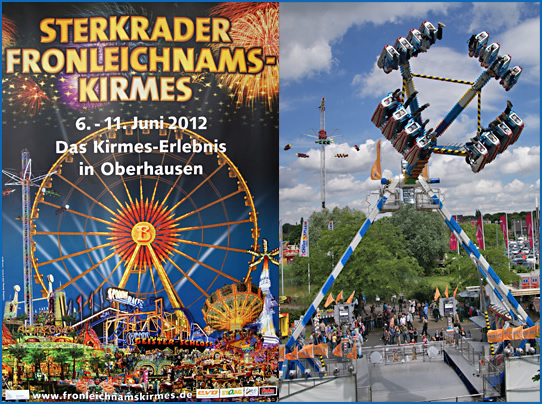 Fotos Bilder von der Fronleichnamskirmes in Oberhausen / Sterkrade 2012