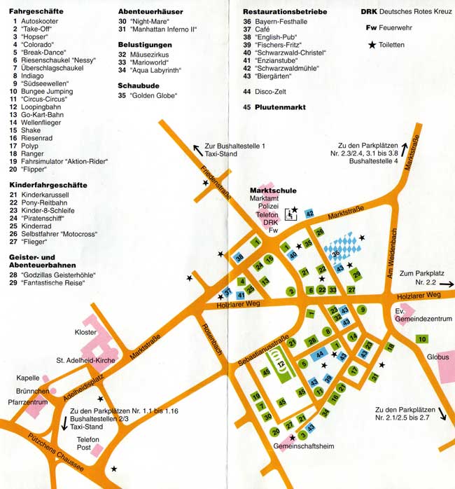 Bonn Pützchens Markt Aufbauplan 1994