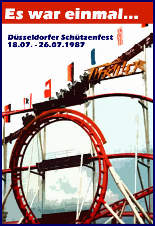 Düsseldorf Größte Kirmes am Rhein 1987