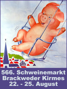Plakat Brackweder Schweinemarkt 2008