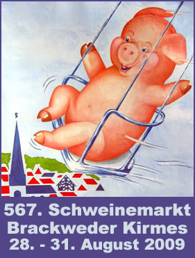 Plakat Brackweder Schweinemarkt 2009