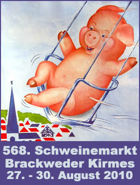 Plakat Brackweder Schweinemarkt 2010