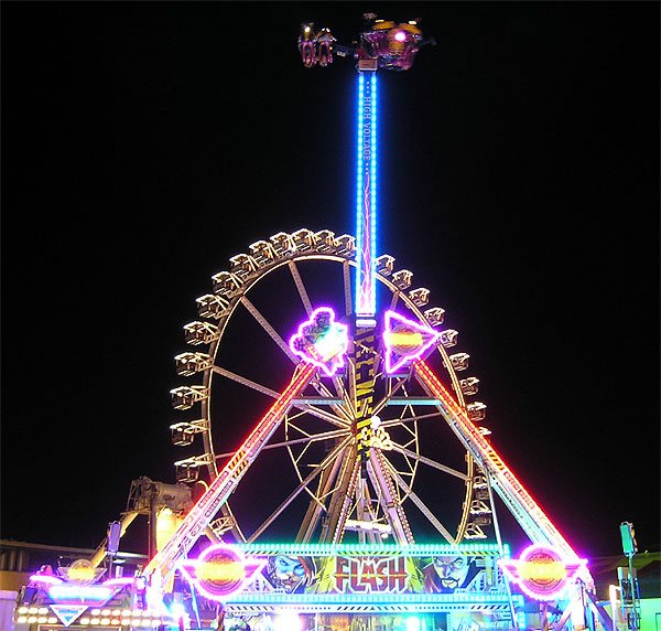 Flash auf dem Freimarkt in Bremen 2008